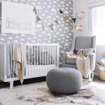 baby nursery with comfortable chair