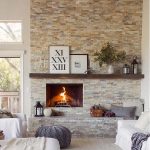 Autumn fireplace adds welcoming touch